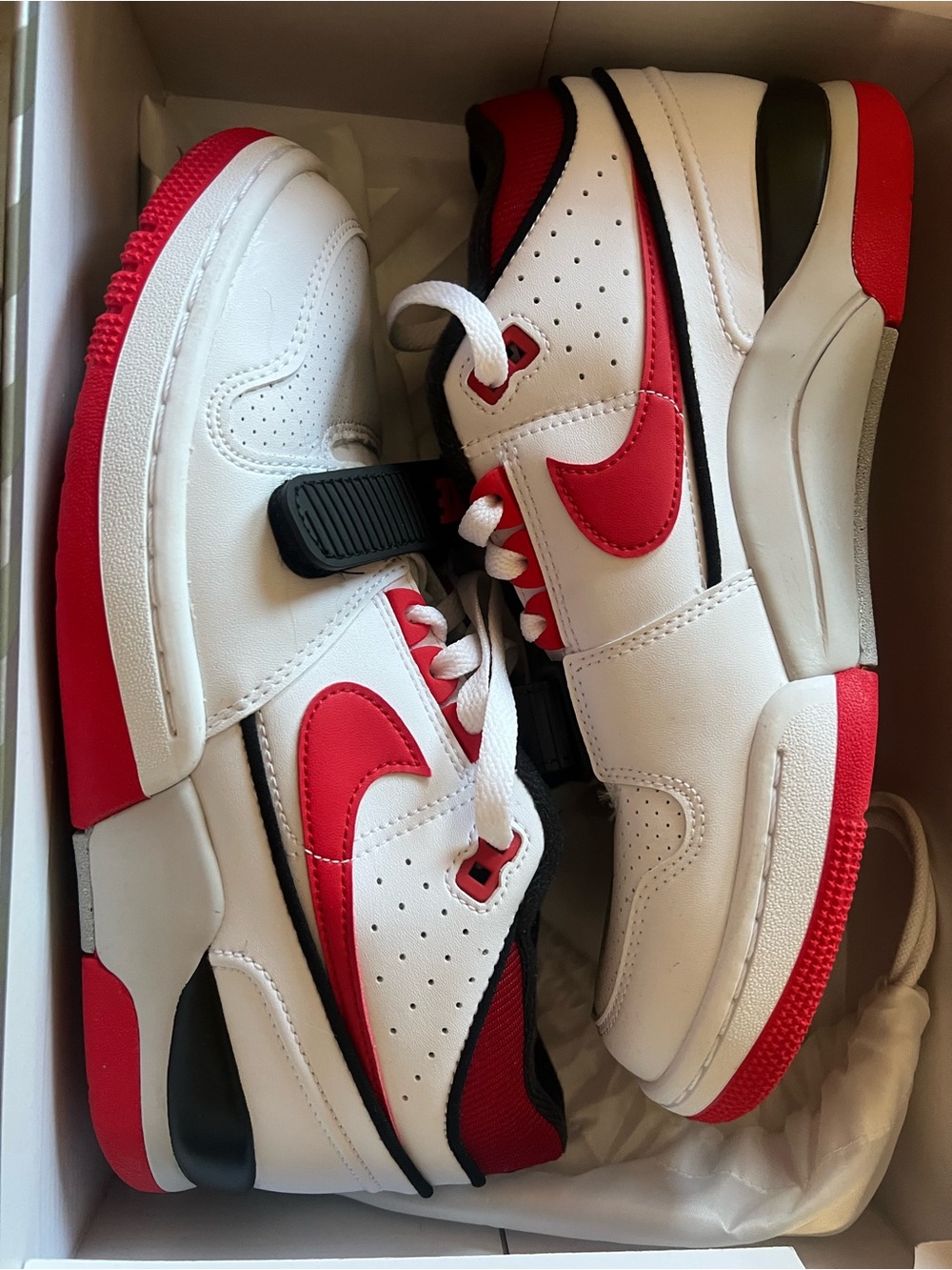 Nike Red & White Billie Ellish Jordans